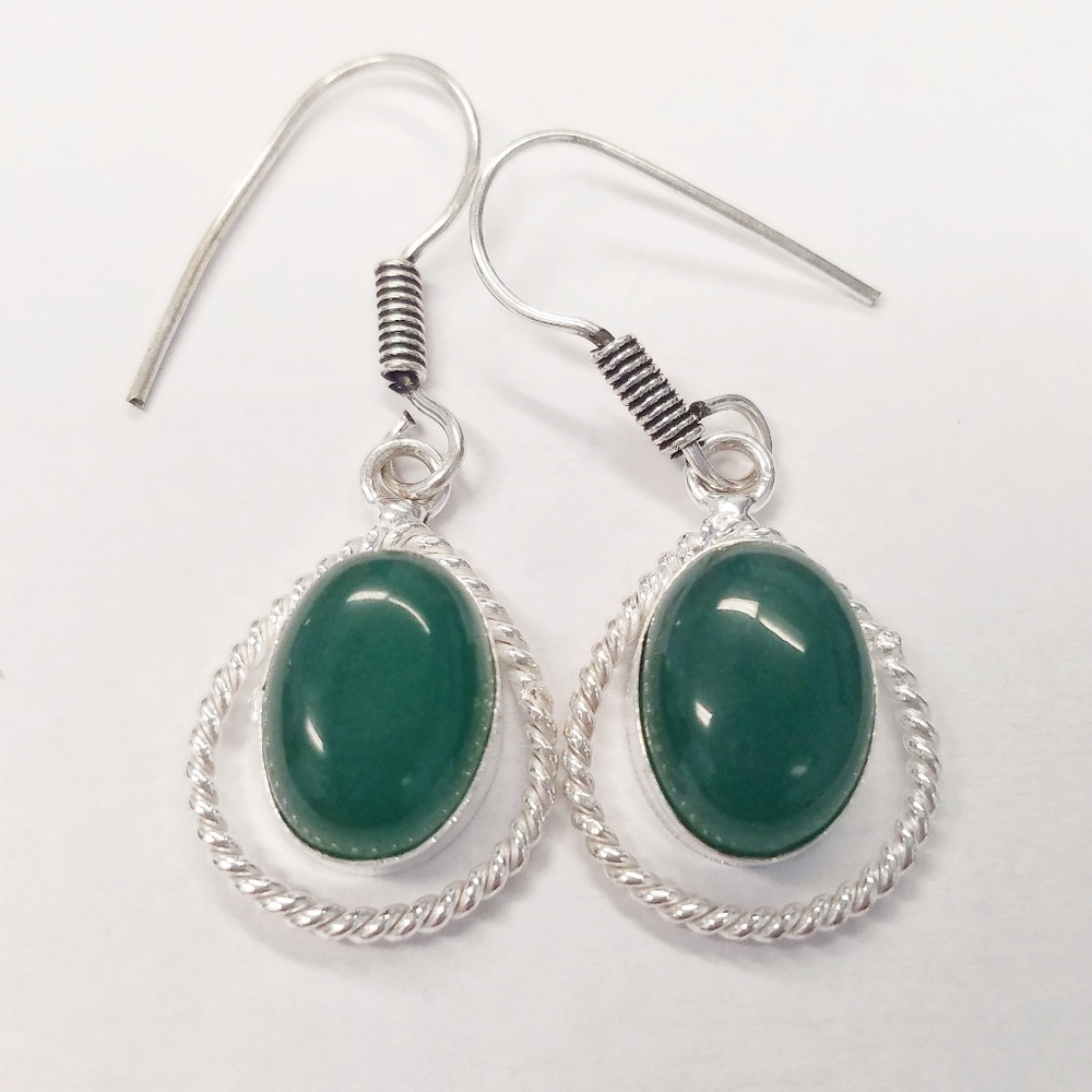 Dangle silver earrings